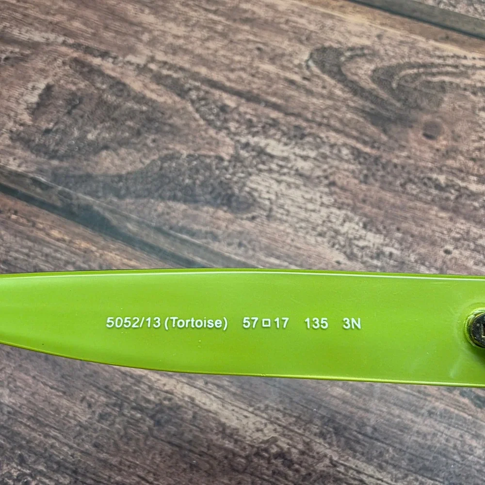 Coach HC 8001 L001 Emma Sunglasses Tortoise Lime Green 5052/13 57-17-135 Square